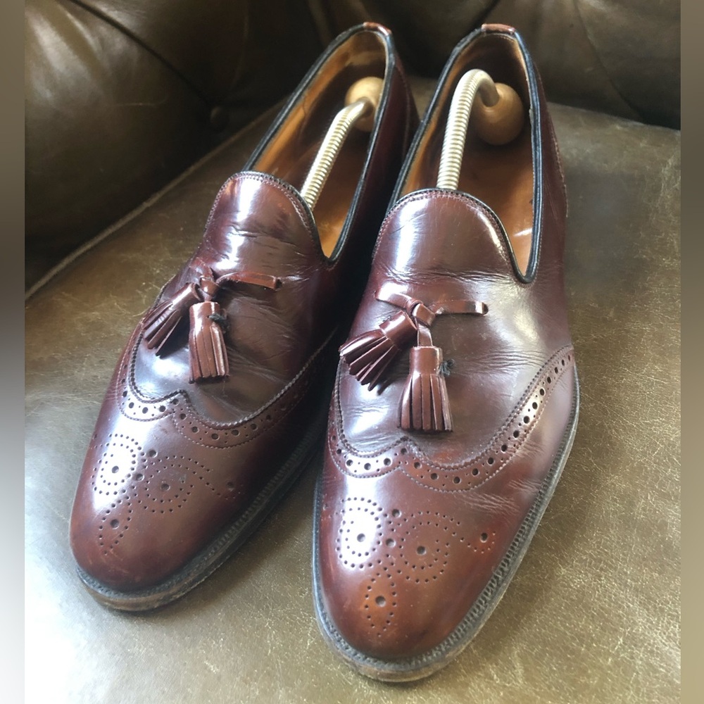 The British Isles Collection LTD. Tassel Loafers in Brown Leather
